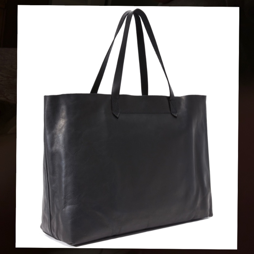 Madewell East West Transport Leather Tote